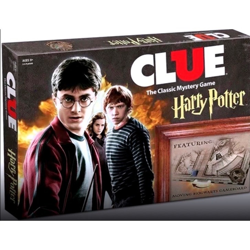 Harry Potter Clue Board Game Moving Hogwarts Gameboard Mystery Game 2008